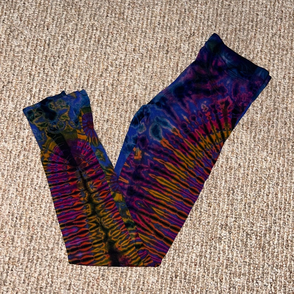 Tie dye yoga leggings